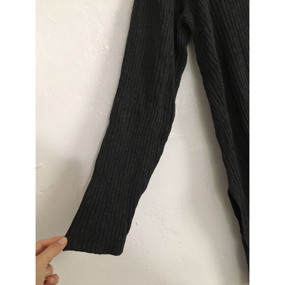 Alfani Sweater Top Black gray plus Size 0X Ribbed Color block Tunic - Picture 11 of 12